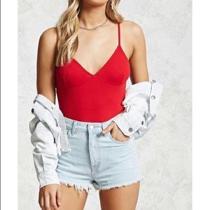 Forever 21 Green Bodysuit